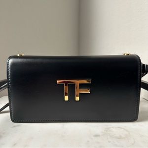 EUC Authentic Tom Ford Box Palmellato Black Mini Shoulder and Crossbody Bag
